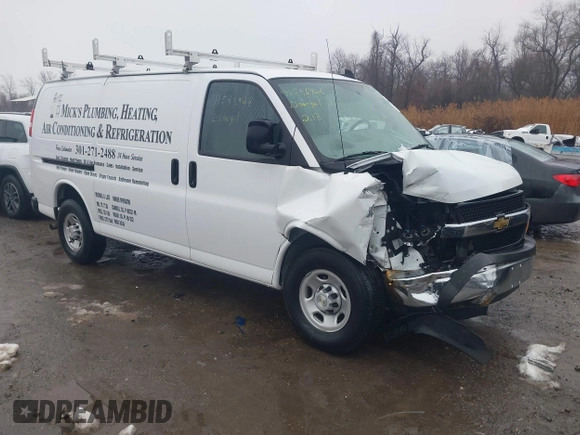2023 Chevrolet Express Cargo z VIN 1GCWGAFP4P1249681, wystawiony jako IAAI lot #41546926 z przebiegiem 19 123 mil mil oraz . Historia ofert i sprzedaży dostępna na DreamBid. Obrazek 1.