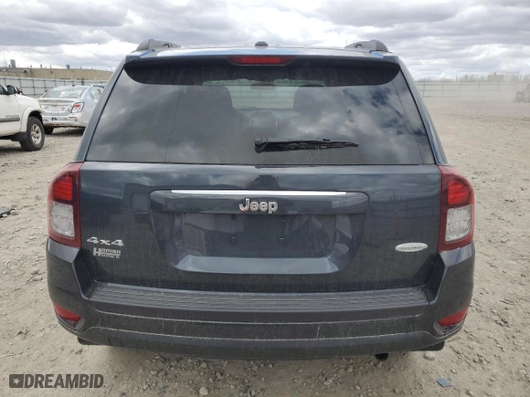 2014 Jeep Compass Latitude with VIN 1C4NJDEBXED761879, listed as a Copart auction lot 52920015 with 44,018 mi miles and Non Repairable. Bid and sale history available at carsss.com. Image 6.
