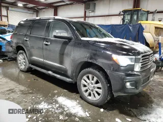 2018 Toyota Sequoia Platinum with VIN 5TDDY5G16JS158153, listed as a Copart auction lot 42144005 with 140,675 mi miles and Salvage Title. Bid and sale history available at carsss.com. Image 4.