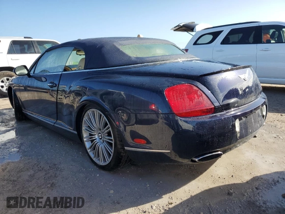 2010 Bentley Continental GT with VIN SCBDP3ZA5AC062877, listed as a Copart auction lot 74904174 with 22,754 mi miles and Non Repairable. Bid and sale history available at DreamBid. Image 2.