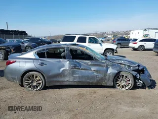 2018 Infiniti Q50 RED SPORT 400 with VIN JN1FV7AR7JM481248, listed as a IAAI auction lot 41645010 with 88,097 mi miles. Bid and sale history available at carsss.com. Image 14.