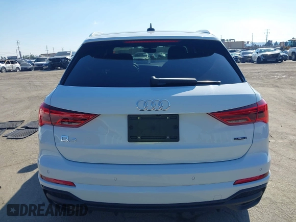 2023 Audi Q3 S line Premium Plus with VIN WA1EECF31P1116199, listed as a IAAI auction lot 41560100 with 18,375 mi miles. Bid and sale history available at carsss.com. Image 16.