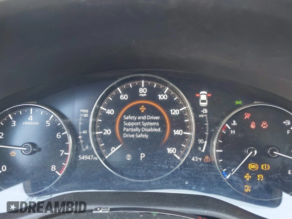 2019 Mazda 3 w/Select Pkg with VIN JM1BPACL6K1108118, listed as a IAAI auction lot 41743267 with 54,947 mi miles. Bid and sale history available at carsss.com. Image 7.