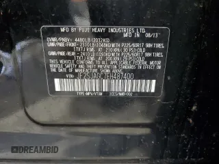 2014 Subaru Forester Premium with VIN JF2SJAGC7EH487400, listed as a Copart auction lot 63229825 with 121,901 mi miles and Salvage title. Bid and sale history available at DreamBid. Image 14.