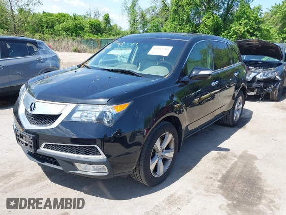 2012 Acura MDX Tech Pkg with VIN 2HNYD2H33CH549493, listed as a IAAI auction lot 42165705 with 140,315 mi miles. Bid and sale history available at carsss.com. Image 17.