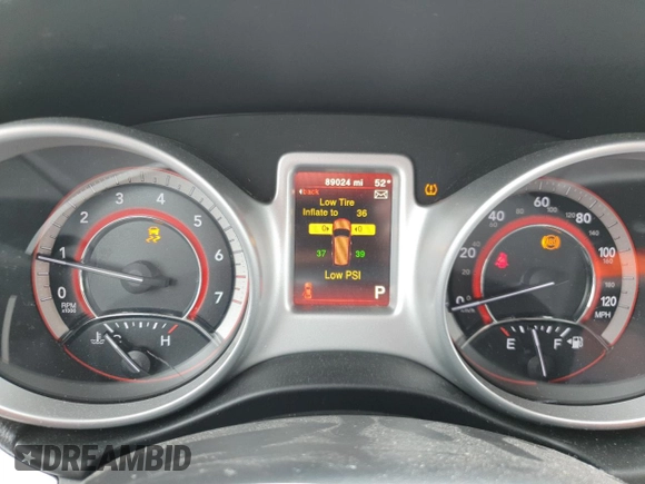 2017 Dodge Journey SE z VIN 3C4PDCAB1HT709104, wystawiony jako Copart lot #57132935 z przebiegiem 89 024 mil mil oraz Szkoda całkowita • Salvage title. Historia ofert i sprzedaży dostępna na DreamBid. Obrazek 9.