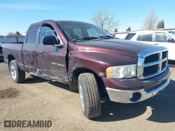 2005 Dodge 1500 SLT with VIN 1D7HU18D75S108492, listed as a IAAI auction lot 42030624 with 213,834 mi miles. Bid and sale history available at carsss.com. Image 1.