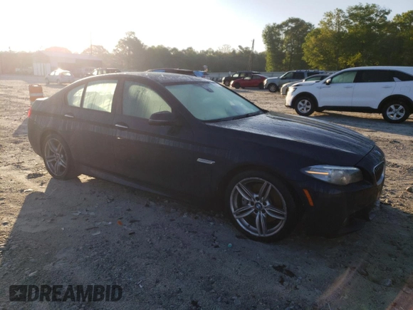 2014 BMW 5 Series 535i with VIN WBA5B1C5XED476895, listed as a Copart auction lot 52881755 with 258,946 mi miles and Salvage Title. Bid and sale history available at carsss.com. Image 4.
