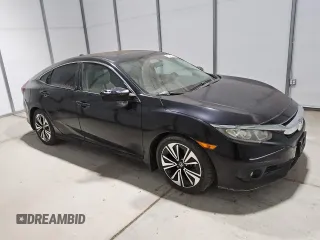 2016 Honda Civic EX-T z VIN 2HGFC1F32GH641697, wystawiony jako Copart lot #57864835 z przebiegiem 58 548 mil mil oraz Czysty tytuł • Clean title. Historia ofert i sprzedaży dostępna na DreamBid. Obrazek 4.