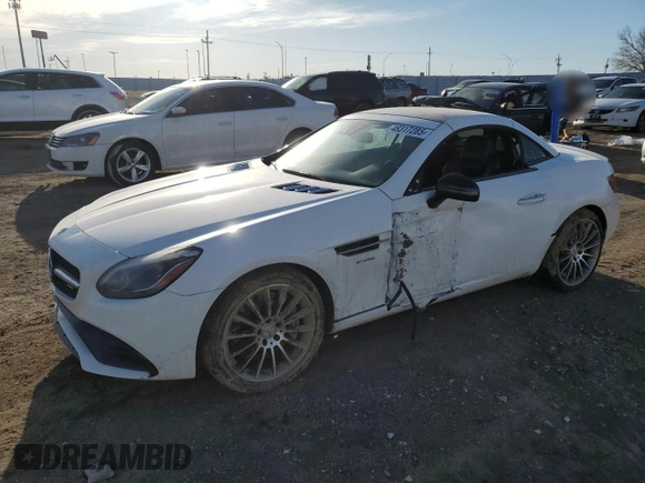 2017 Mercedes-Benz SLC 43 AMG with VIN WDDPK6GA7HF130995, listed as a Copart auction lot 48317285 with 65,707 mi miles and Salvage Title. Bid and sale history available at DreamBid. Image 1.