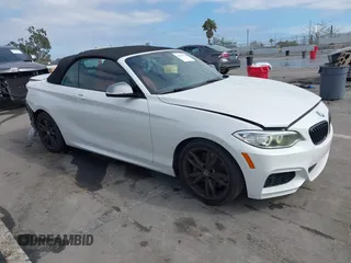 2017 BMW 2 Series with VIN WBA2L1C57HV666216, listed as a IAAI auction lot 41905356 with 50,689 mi miles and . Bid and sale history available at DreamBid. Image 1.