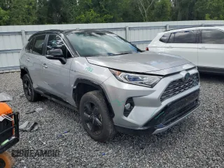 2021 Toyota RAV4 Hybrid XSE with VIN 2T3E6RFVXMW020561, listed as a Copart auction lot 64822005 with 39,434 mi miles and Salvage title. Bid and sale history available at DreamBid. Image 4.