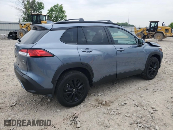 2024 Toyota Corolla Cross LE with VIN 7MUCAABGXRV118308, listed as a Copart auction lot 59959645 with 11,972 mi miles and Non repairable. Bid and sale history available at DreamBid. Image 3.