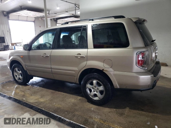2007 Honda Pilot EX-L with VIN 2HKYF18757H534178, listed as a Copart auction lot 55444695 with 207,918 mi miles and Salvage Title. Bid and sale history available at DreamBid. Image 2.