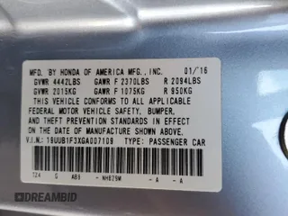 2016 Acura TLX with VIN 19UUB1F3XGA007109, listed as a Copart auction lot 50019095 with 83,741 mi miles and Salvage Title. Bid and sale history available at carsss.com. Image 14.