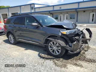 2020 Ford Explorer XLT with VIN 1FMSK8DH7LGA61080, listed as a Copart auction lot 52371865 with 74,027 mi miles and Salvage Title. Bid and sale history available at DreamBid. Image 4.