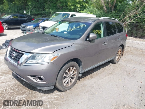 2014 Nissan Pathfinder SL with VIN 5N1AR2MN5EC657311, listed as a IAAI auction lot 42741251 with 163,382 mi miles and . Bid and sale history available at DreamBid. Image 2.