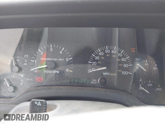 1998 Jeep Cherokee Sport with VIN 1J4FJ68SXWL264165, listed as a IAAI auction lot 42168443 with 244,828 mi miles and . Bid and sale history available at DreamBid. Image 7.