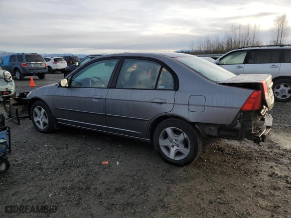 2004 Honda Civic EX with VIN 2HGES26844H564522, listed as a Copart auction lot 48736005 with 179,705 mi miles and Salvage Title. Bid and sale history available at carsss.com. Image 2.