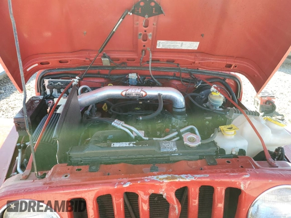 2003 Jeep Wrangler Rubicon with VIN 1J4FA69S93P352899, listed as a Copart auction lot 56054425 with 3,761 mi miles and Salvage title. Bid and sale history available at DreamBid. Image 11.