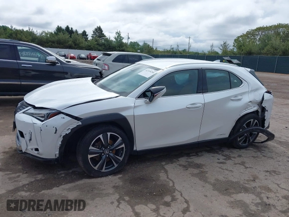 2021 Lexus UX 250h with VIN JTHX9JBH5M2051466, listed as a IAAI auction lot 42318286 with 40,109 mi miles and . Bid and sale history available at DreamBid. Image 6.
