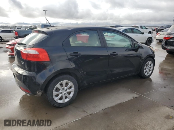 2012 Kia Rio LX with VIN KNADM5A36C6017394, listed as a Copart auction lot 86751824 with 121,126 mi miles and Clean Title. Bid and sale history available at DreamBid. Image 3.
