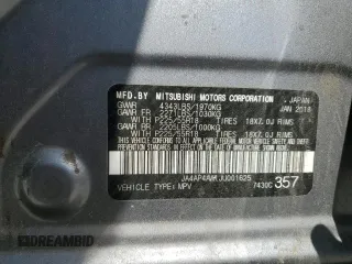 2018 Mitsubishi Outlander SEL z VIN JA4AP4AW1JU001625, wystawiony jako Copart lot #53531915 z przebiegiem 227 043 mil mil oraz Szkoda całkowita • Salvage title. Historia ofert i sprzedaży dostępna na DreamBid. Obrazek 13.