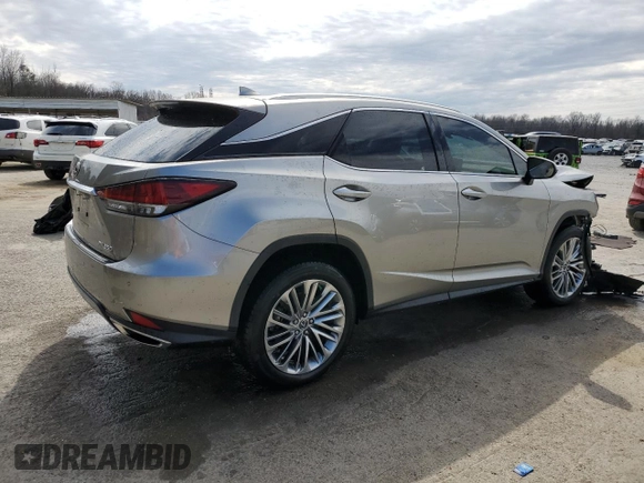 2021 Lexus RX 350 with VIN 2T2JZMDA1MC294889, listed as a Copart auction lot 47079245 with 50,207 mi miles and Salvage title. Bid and sale history available at DreamBid. Image 3.