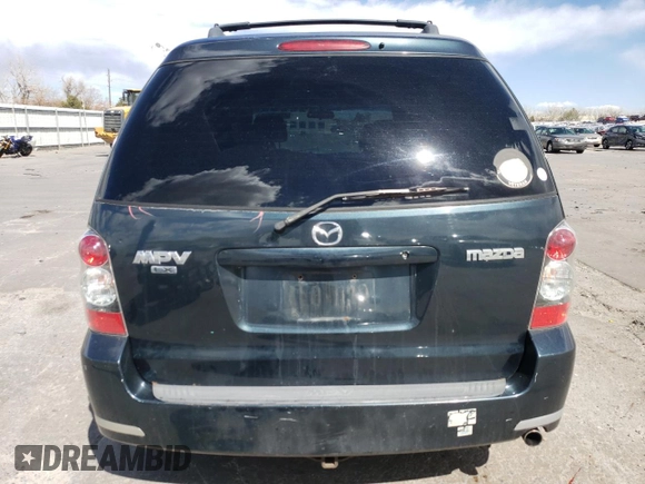 2004 Mazda MPV LX with VIN JM3LW28A740501128, listed as a Copart auction lot 48497405 with 277,365 mi miles and Salvage Title. Bid and sale history available at carsss.com. Image 6.