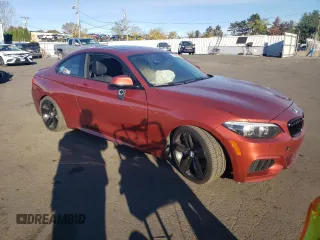 2018 BMW 2 Series 230i xDrive with VIN WBA2J3C53JVA49891, listed as a Copart auction lot 75574104 with 55,253 mi miles and Salvage title. Bid and sale history available at DreamBid. Image 4.