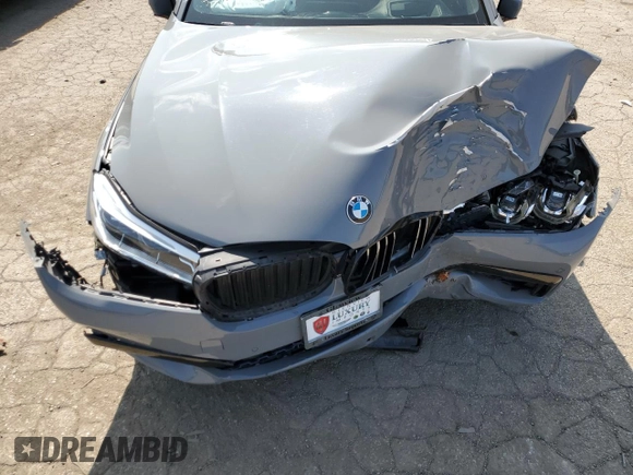 2018 BMW 7 Series 750i with VIN WBA7F0C55JGM22484, listed as a Copart auction lot 67475724 with 40,048 mi miles and Salvage Title. Bid and sale history available at carsss.com. Image 12.