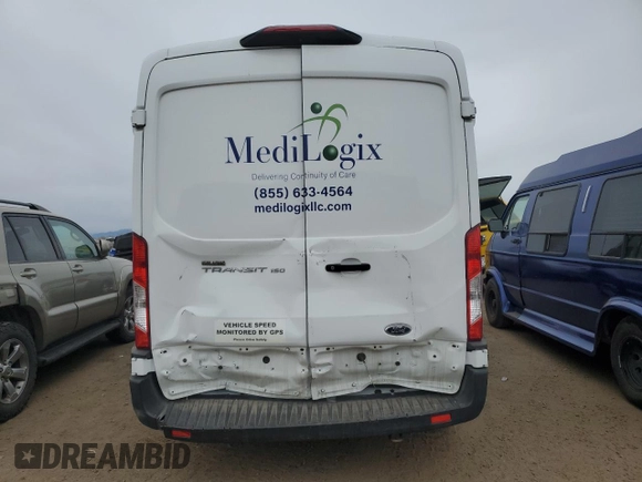 2019 Ford Transit with VIN 1FTYE1CM6KKB06789, listed as a Copart auction lot 44829875 with 98,252 mi miles and Salvage Title. Bid and sale history available at DreamBid. Image 6.