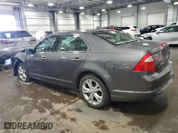 2012 Ford Fusion SE with VIN 3FAHP0HG9CR323277, listed as a Copart auction lot 59501005 with 84,658 mi miles and Salvage title. Bid and sale history available at DreamBid. Image 2.