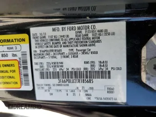 2014 Ford Fusion SE Hybrid with VIN 3FA6P0LU2ER185685, listed as a Copart auction lot 62941405 with 173,939 mi miles and Clean title. Bid and sale history available at DreamBid. Image 12.