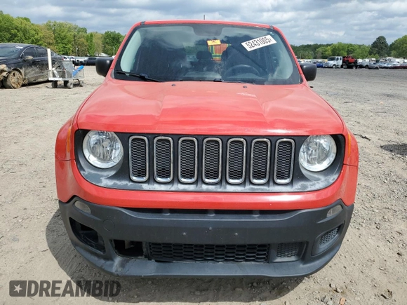 2017 Jeep Renegade Sport z VIN ZACCJAAB9HPF35320, wystawiony jako Copart lot #52431005 z przebiegiem 137 307 mil mil oraz Szkoda całkowita • Salvage title. Historia ofert i sprzedaży dostępna na DreamBid. Obrazek 5.