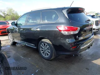 2016 Nissan Pathfinder SV with VIN 5N1AR2MNXGC663656, listed as a IAAI auction lot 42000343 with 122,577 mi miles. Bid and sale history available at carsss.com. Image 3.