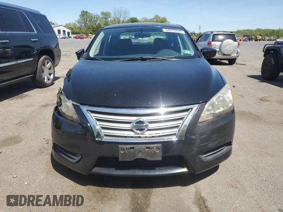 2014 Nissan Sentra S with VIN 3N1AB7AP4EL656704, listed as a Copart auction lot 54976375 with 29,102 mi miles and Salvage Title. Bid and sale history available at DreamBid. Image 5.