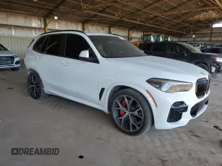 2022 BMW X5 sDrive40i with VIN 5UXCR4C04N9K22970, listed as a Copart auction lot 50420305 with 56,500 mi miles and Salvage Title. Bid and sale history available at carsss.com. Image 4.