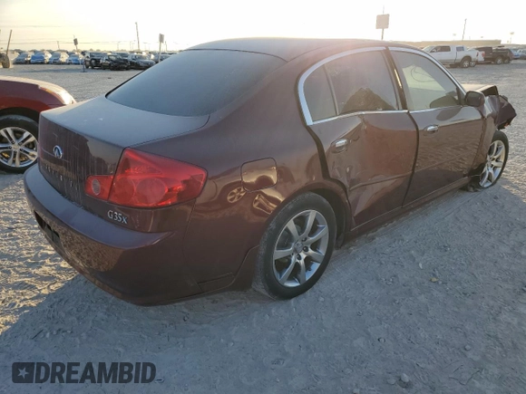 2006 Infiniti G35 z VIN JNKCV51F06M615940, wystawiony jako Copart lot #81223434 z przebiegiem 201 543 mil mil oraz Szkoda całkowita • Salvage title. Historia ofert i sprzedaży dostępna na DreamBid. Obrazek 3.