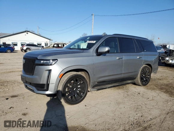2023 Cadillac Escalade 4WD Sport z VIN 1GYS4FKL8PR461521, wystawiony jako Copart lot #47613175 z przebiegiem 31 627 mil mil oraz Szkoda całkowita • Salvage title. Historia ofert i sprzedaży dostępna na DreamBid. Obrazek 1.