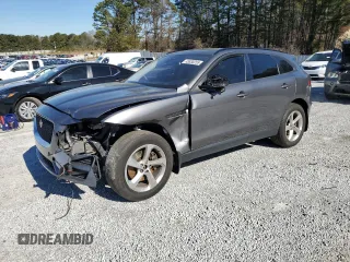 2017 Jaguar F-Pace 35t Premium with VIN SADCJ2BV9HA098017, listed as a Copart auction lot 45930255 with 80,387 mi miles and Salvage Title. Bid and sale history available at DreamBid. Image 1.