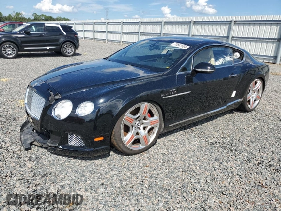 2014 Bentley Continental GT z VIN SCBFU7ZA5EC092542, wystawiony jako Copart lot #73841604 z przebiegiem Nie podano mil oraz Szkoda całkowita • Salvage title. Historia ofert i sprzedaży dostępna na DreamBid. Obrazek 1.