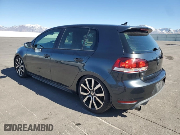 2012 Volkswagen GTI w/Sunroof & Navi PZEV with VIN WVWGD7AJXCW184013, listed as a Copart auction lot 45734775 with 107,007 mi miles and Salvage title. Bid and sale history available at DreamBid. Image 2.
