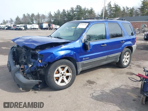 2005 Ford Escape Hybrid with VIN 1FMCU96HX5KC07148, listed as a IAAI auction lot 41741158 with 225,598 mi miles. Bid and sale history available at carsss.com. Image 2.