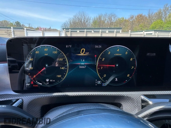 2021 Mercedes-Benz CLA 250 with VIN W1K5J4GBXMN216471, listed as a Copart auction lot 55654575 with 36,667 mi miles and Clean Title. Bid and sale history available at DreamBid. Image 8.