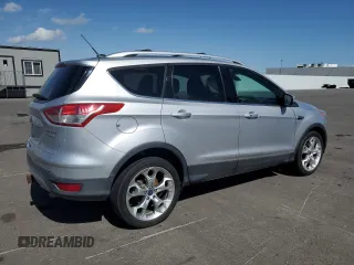 2013 Ford Escape Titanium with VIN 1FMCU0J97DUD92435, listed as a Copart auction lot 54106995 with 142,049 mi miles and Clean Title. Bid and sale history available at carsss.com. Image 3.