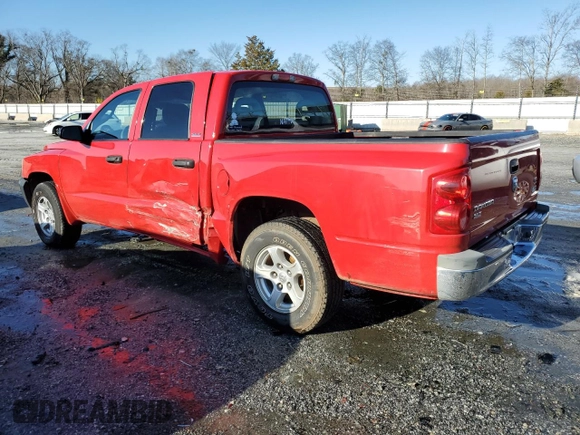 2005 Dodge Dakota SLT with VIN 1D7HE48N85S365376, listed as a Copart auction lot 43654885 with 182,708 mi miles and Salvage Title. Bid and sale history available at DreamBid. Image 2.
