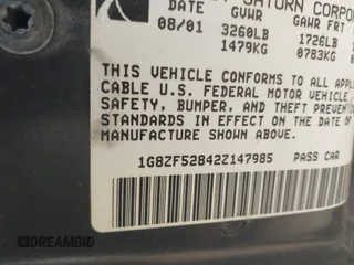 2002 Saturn SL with VIN 1G8ZF52842Z147985, listed as a IAAI auction lot 42601452 with 50,301 mi miles and . Bid and sale history available at DreamBid. Image 9.