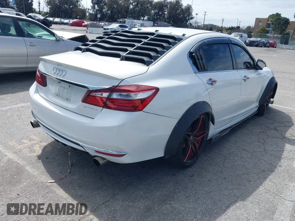 2016 Honda Accord Sport with VIN 1HGCR2F58GA067551, listed as a IAAI auction lot 41788303 with 101,033 mi miles and . Bid and sale history available at DreamBid. Image 4.