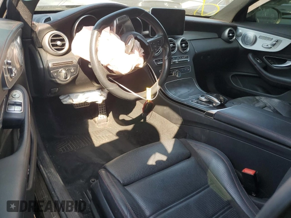 2018 Mercedes-Benz C 43 AMG with VIN WDDWJ6EB9JF607488, listed as a Copart auction lot 62573274 with 40,208 mi miles and Salvage Title. Bid and sale history available at DreamBid. Image 8.